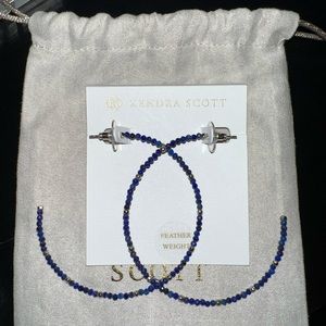 Kendra Scott Cobalt Blue hoops